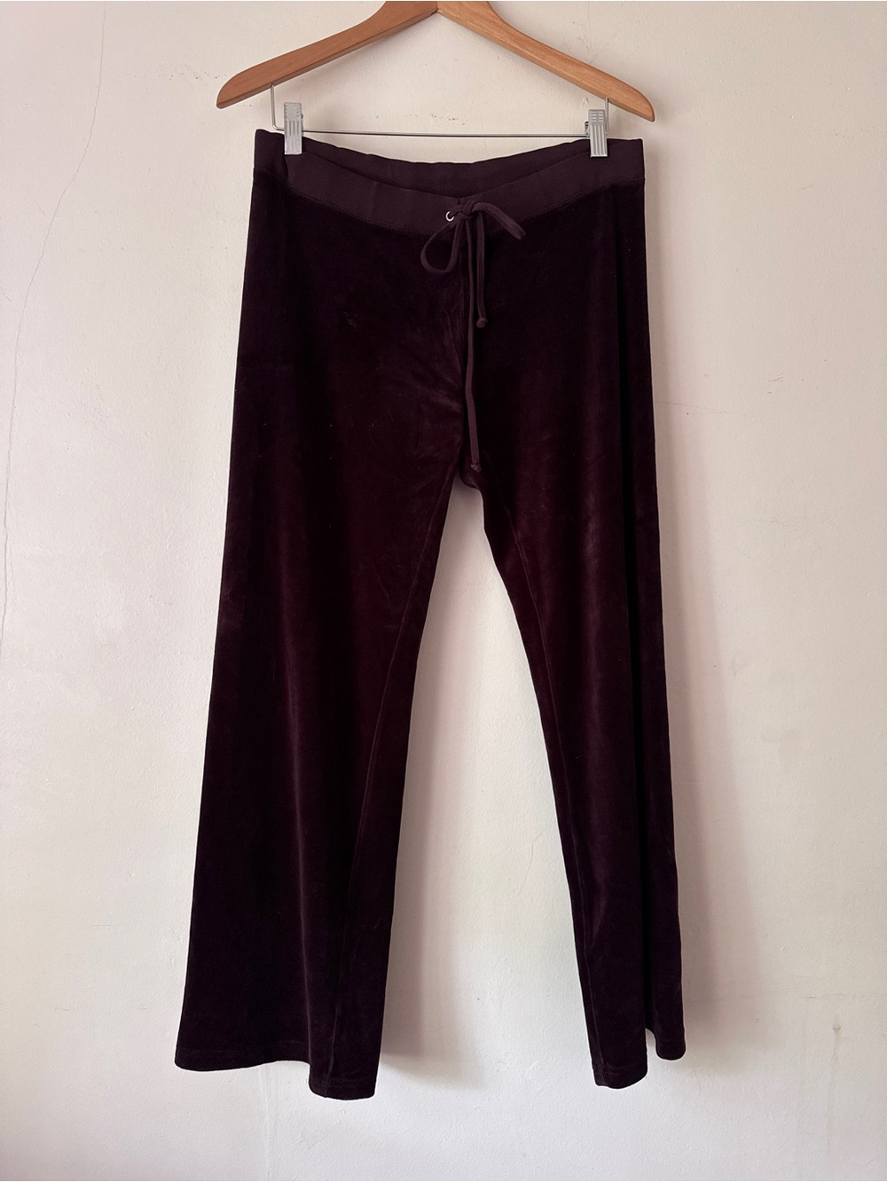 Juicy Couture Velvet Deep Plum Pants - Size M